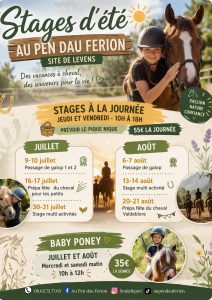 stage à poney vacances d'été à Levens